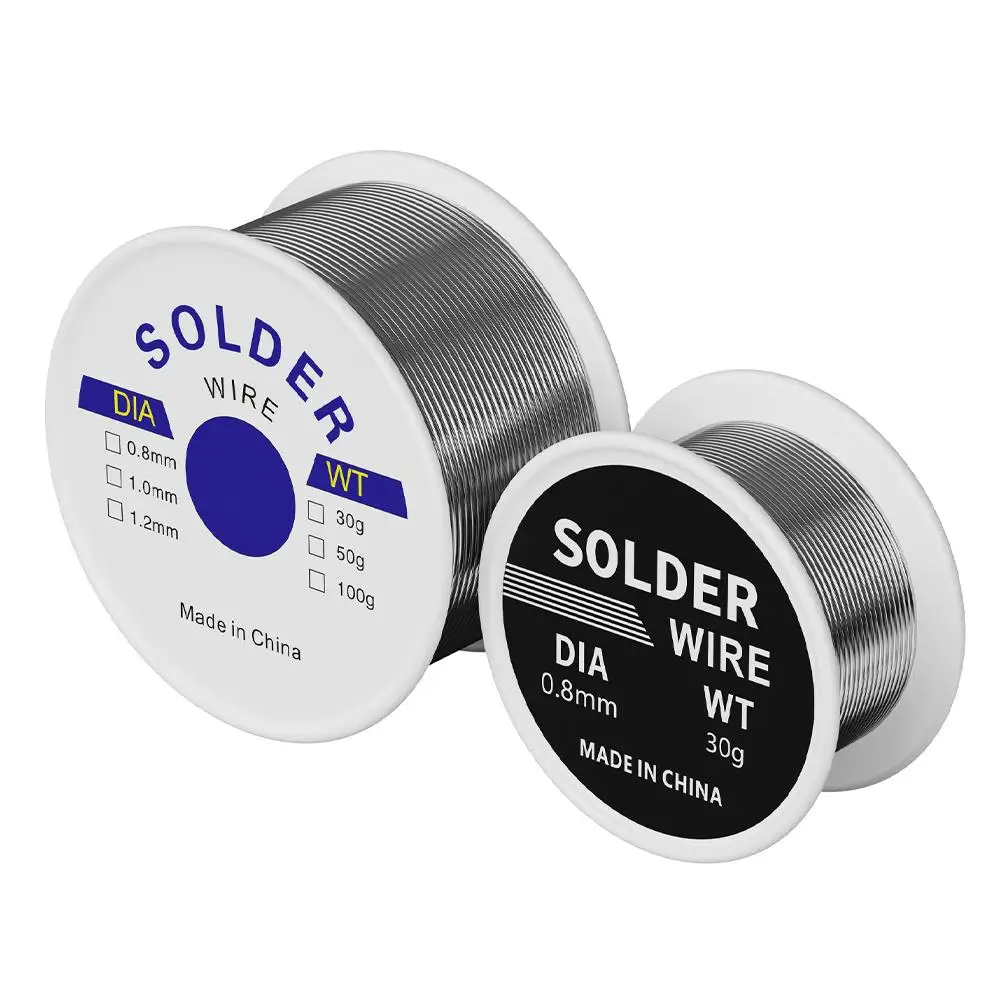 0.8mm 30g 50g 100g Soldering Tin Wire Tin Melt Rosin Core Solder Soldering Wire Roll No-clean FLUX 2.0%