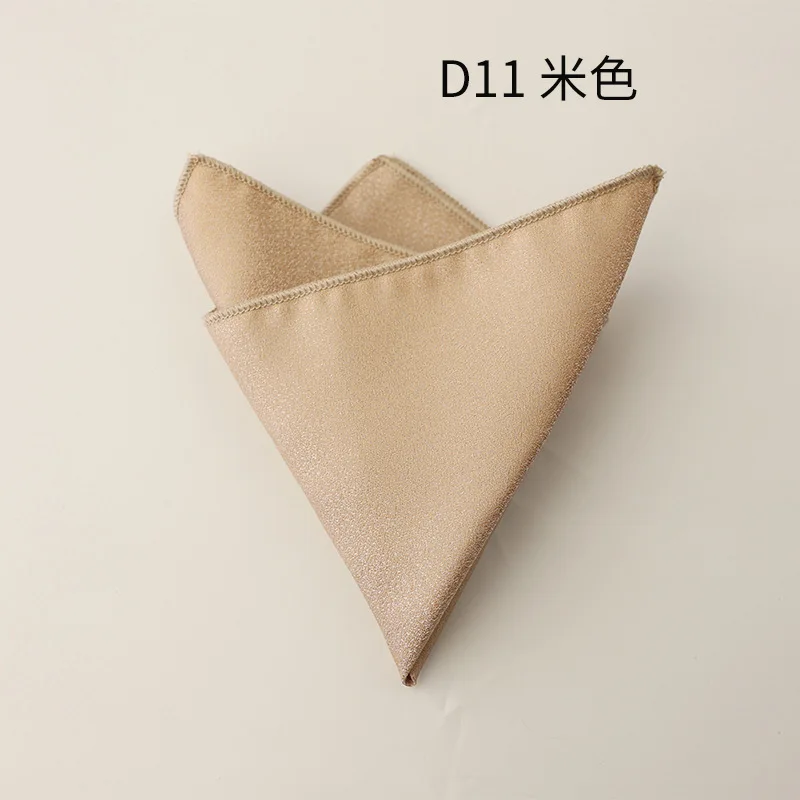 Solid White Pocket Square Handkerchief for Men