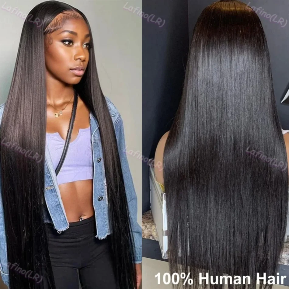 30 32 Inch 13x4 Bone Straight Lace Front Human Hair Wigs Brazilian 13x6 Straight HD Lace Frontal Brazilian Wigs For Black Women