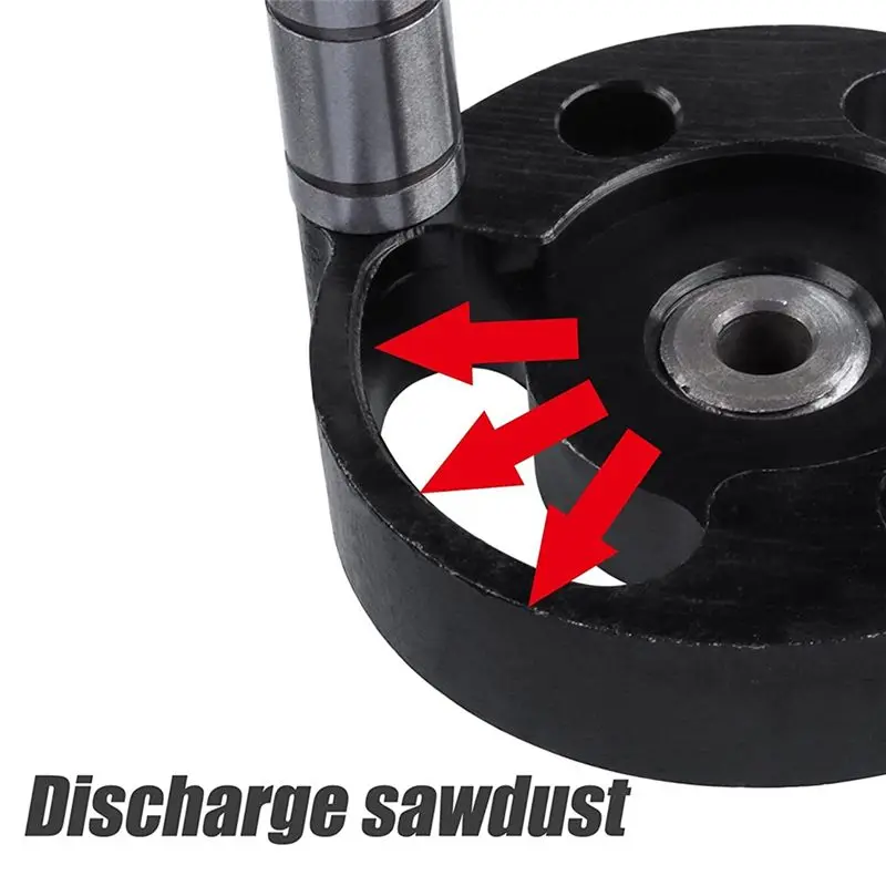 A84E-Vertical Doweling Jig Woodworking Hole Puncher Self-Centering Drill Guide Locator Black For DIY Furniture Connection Tools