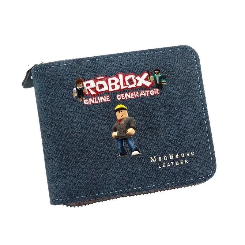 

Hot ROBLOXS Game Theme Figure Cartoon-printed Short Zipper Wallet Card Case Boys and Girls Wallet Birthday Gifts