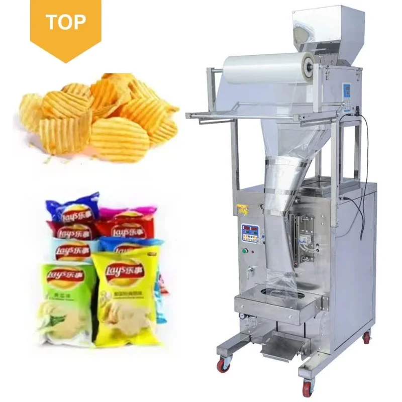 Automatic Vertical MultiFunction Chips Packing Machine Filling Snack Food Chilli Powder Packaging Machine