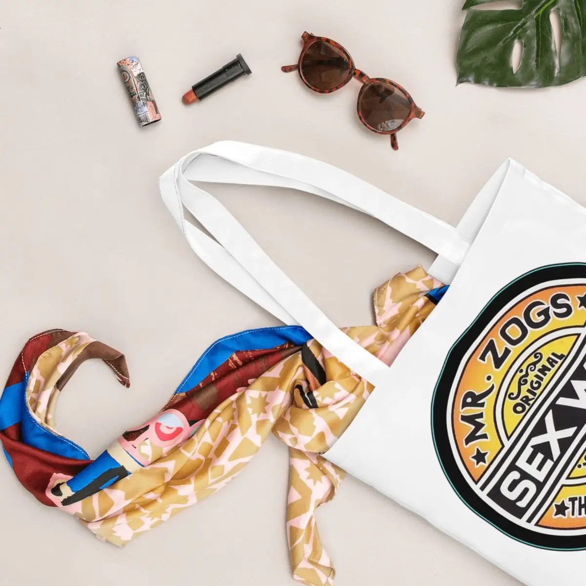 Mr. Zog Surfing Sex Wax 3 4 Bolsas de compras Lona El bolso de mano plegable para niñas Bolso de hombro Bolso de viaje