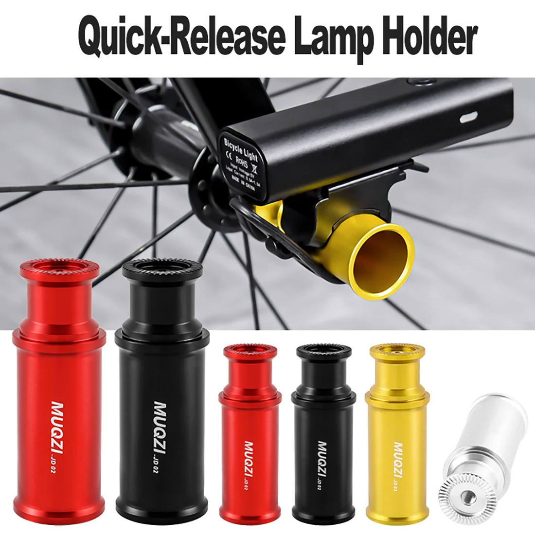 Bike M5 Hub Quick Release Taillights Rack Night Riding Lamp Mount Bracket MTB Road Bicycle Light Mount Holder