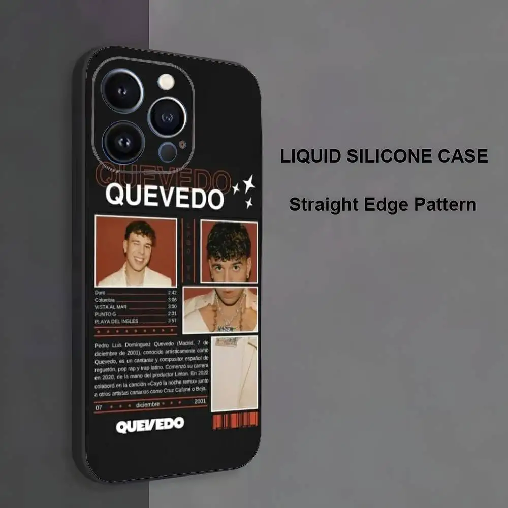 Rapper Q-Quevedo Phone Case For iPhone 17,16,15,14,13,12,11 ,Pro Max,XS,X,XR,SE,Mini,8,7,Soft Silicone Black Cover #5