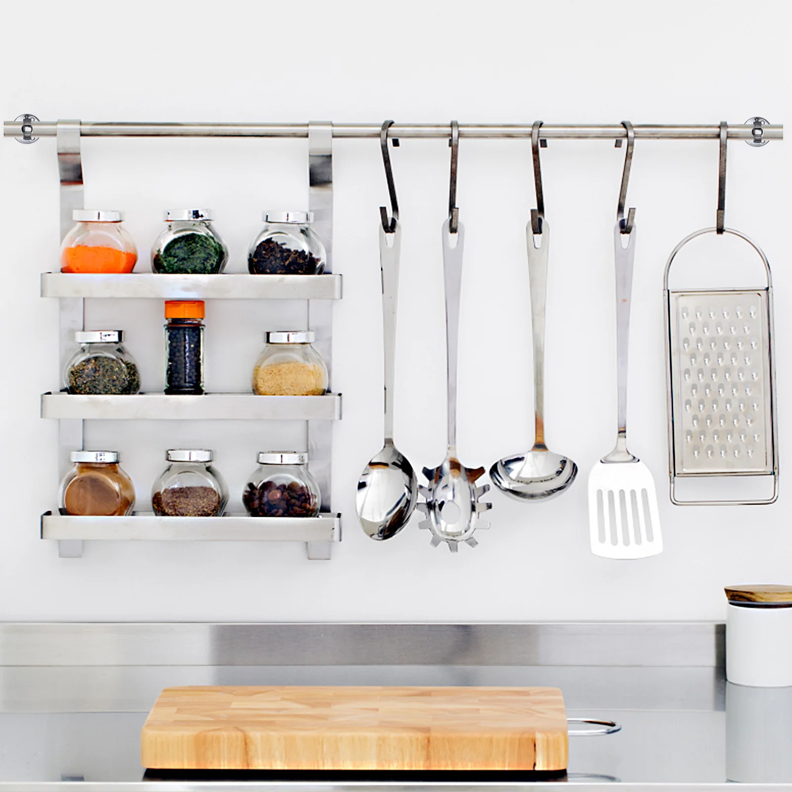 

2Pcs Wardrobe Rail Supports Zinc Alloy Tube Holder for Clothes Hanging Bar Bathroom Bedroom Kitchen Closet Rod Support