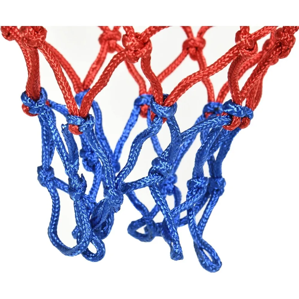 Aro de baloncesto montado en la pared para interiores/exteriores con tablero trasero inastillable de 45 x 29, borde duradero, red para todo tipo de clima para uso doméstico