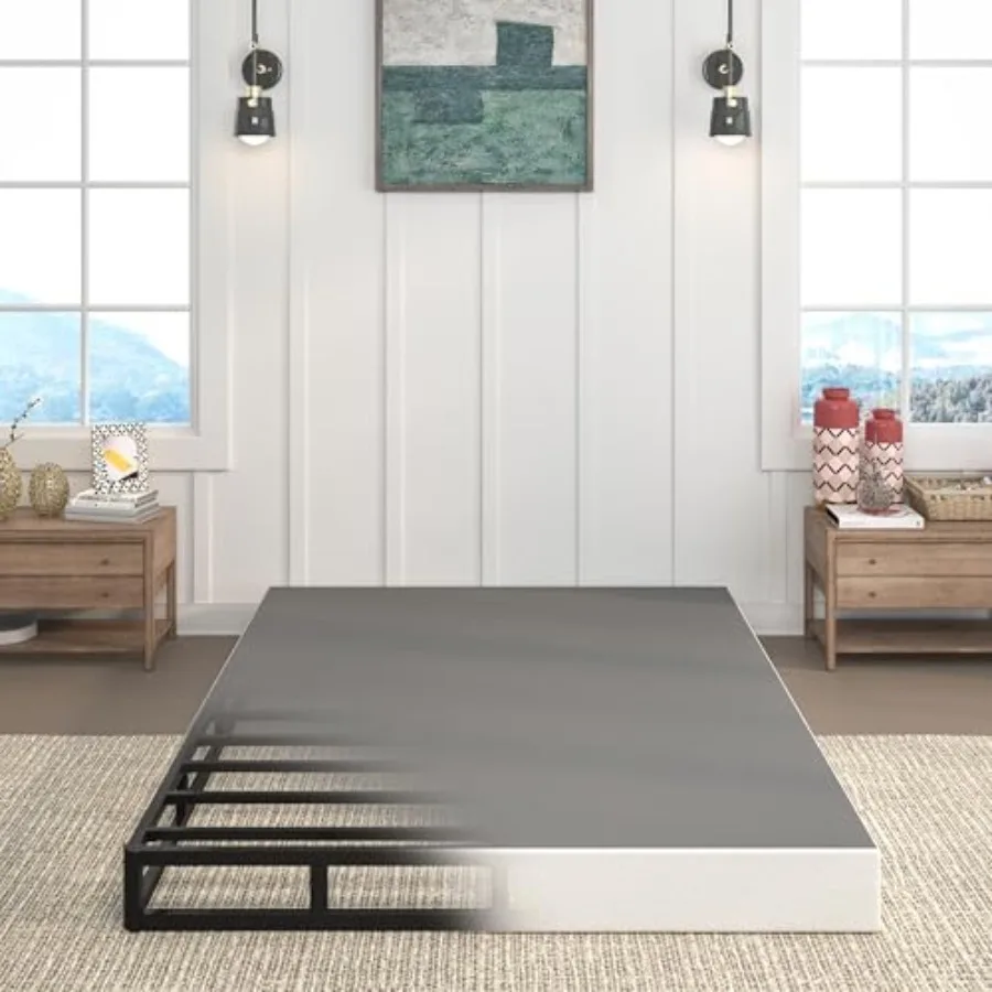 

7 Inch Box Spring for Queen Bed Heavy Duty Metal Mattress Foundation 3000 lbs Capacity High Profile Noise-Free Easy Assembly wi