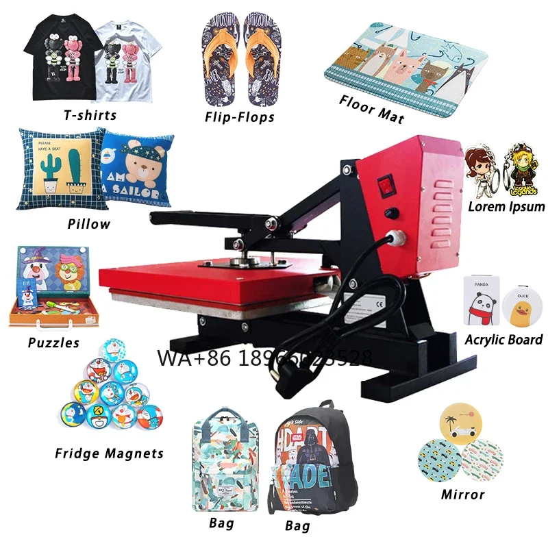 40x60 cm digital sublimation printer vinyl sticker heat press transfer printing machine t-shirts