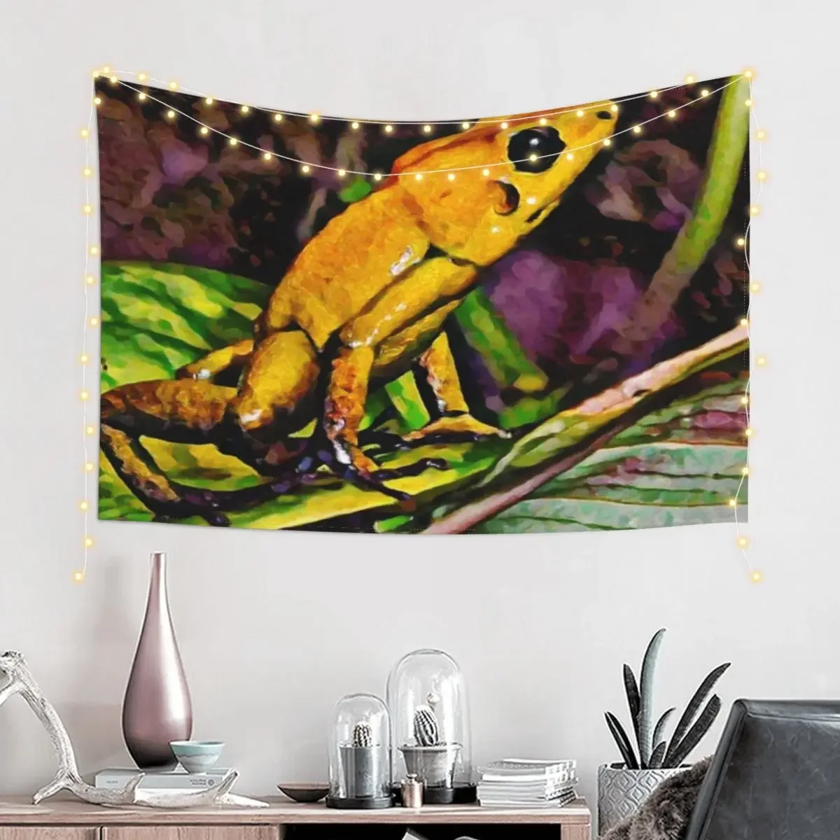 Dart Frog Dream | Painting Tapestry Korean Room Decor Wallpaper Bedroom Wall Decor Cute Room Things Tapestry