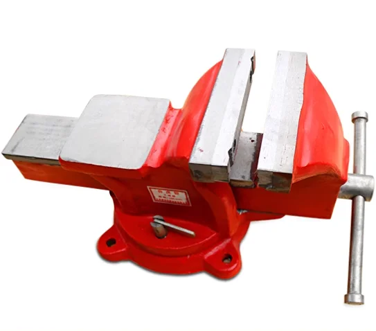 red color heavy-duty German bench vise precision household vise workbench 5 inch vise table pliers