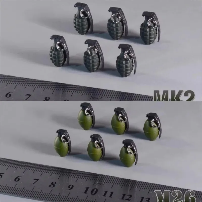 

1/6 Scale Soldier Pineapple Bullets MK2 M26 Hand Grenade Doll Weapon Model for 12'' Action Figures Scene Accessory