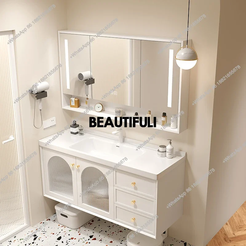 

New arrive Narrow Organizer Cabinet Light Led Profil Toilet Drawer Storage Bathroom Cabinets Mirrors Sink Decoration Gabinete Fu