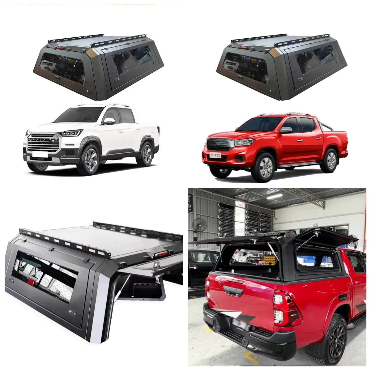 

High Quality Heavy-Duty 4x4 Pickup Truck Canopy Hardtop Camper Shell for F150 6.5FT Bed