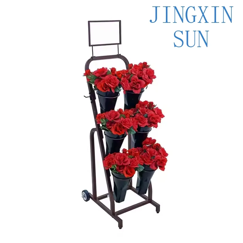 Beautiful flower rack metal float