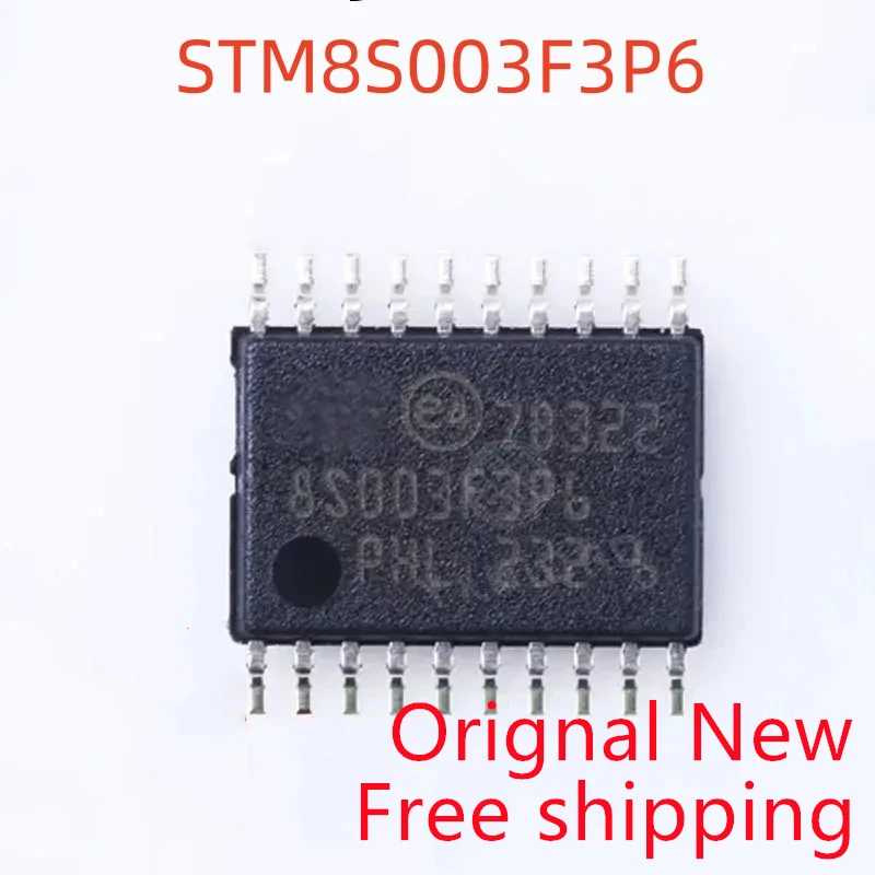 

10piece New Origina TM8S003F3P6TR STM8S003F3P6 8S003F3P6 IC MCU 8BIT 8KB FLASH 20TSSOP Microcontroller MCU chip single chip l