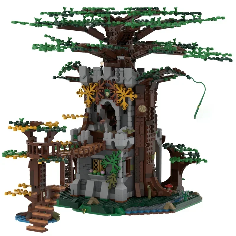 Blocs de construction Moc modulaires pour forestier, forteresse et jouille, modèle de tournoi, briques technologiques, cadeaux de construction, jouets d'assemblage à monter soi-même