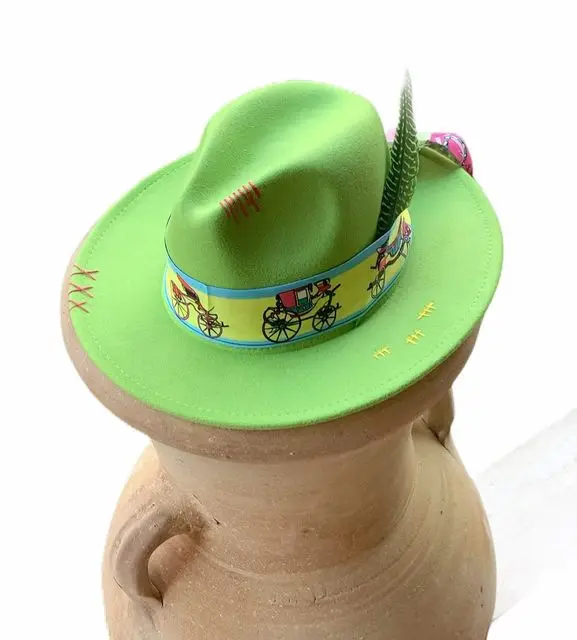 Handgenähte Fedoras-Mütze, unregelmäßige einfarbige Mütze, verstellbare Unisex-Mütze, Fedora-Filzhut, Jazz-Herbst-Winter-Mütze, Serpla Forecro – Detail 15