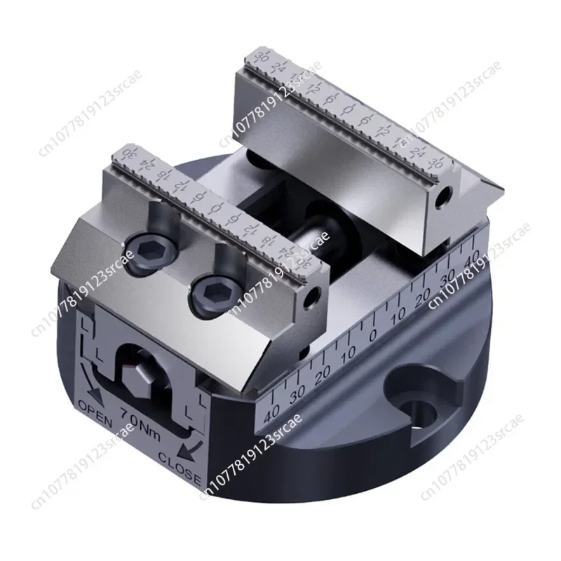 5-Axis vice dovetail replaceable jaw body hardness 58-62 quick change bottom can be installed pull nails