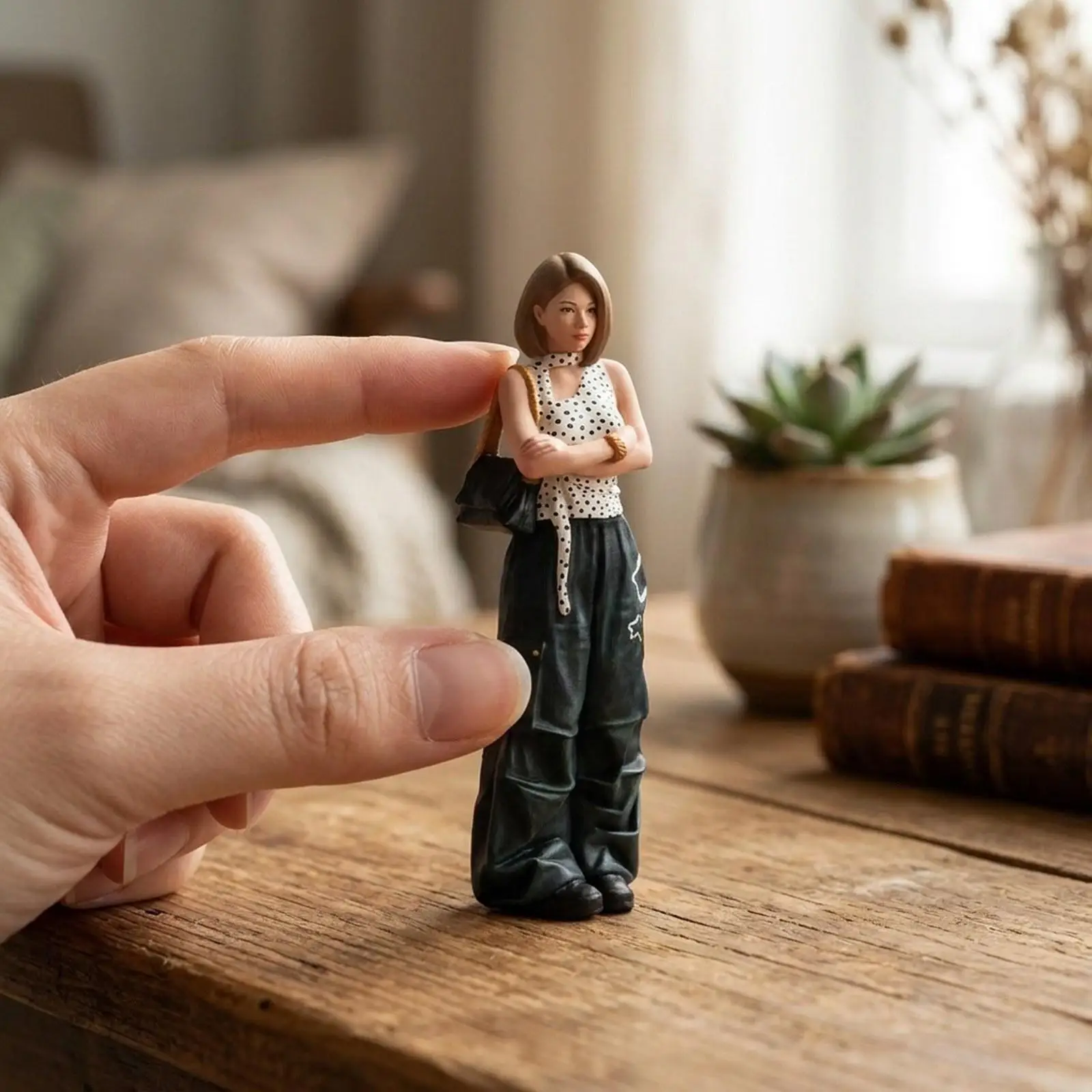 

1/24 Miniature Figure Desk Decoration Scene Props Tiny People Resin Character Models