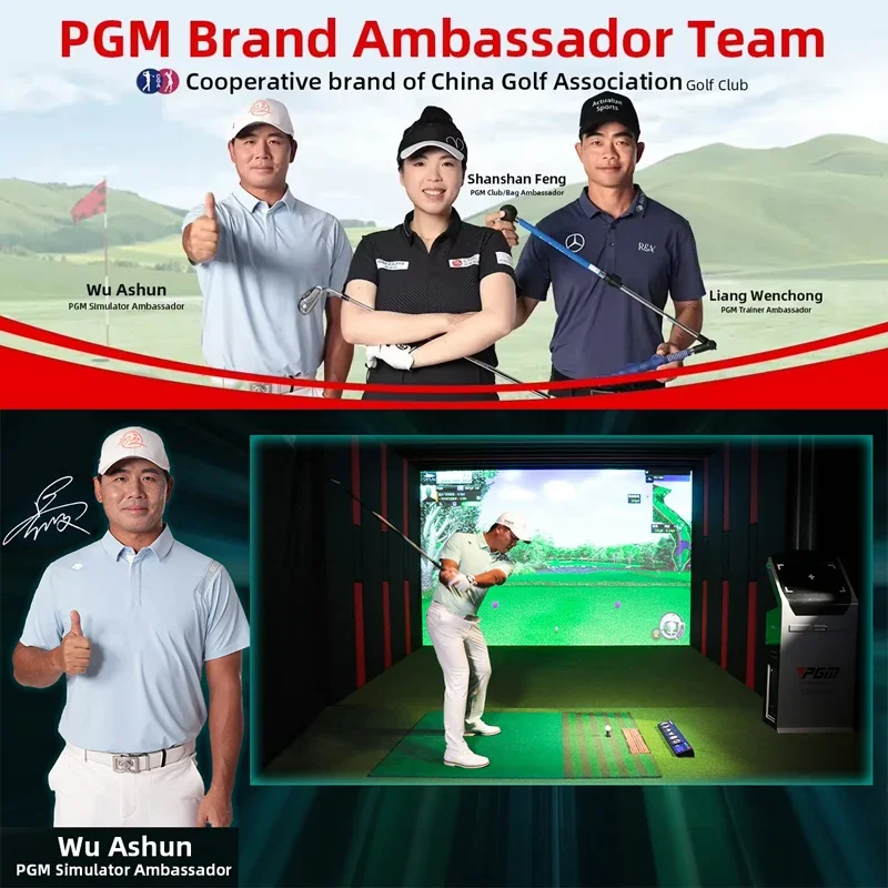 PGM P6 3D Projection Screen Virtual Home Indoor Golf Simulator System Complete Golf Simulator Set From Korea for Home Use