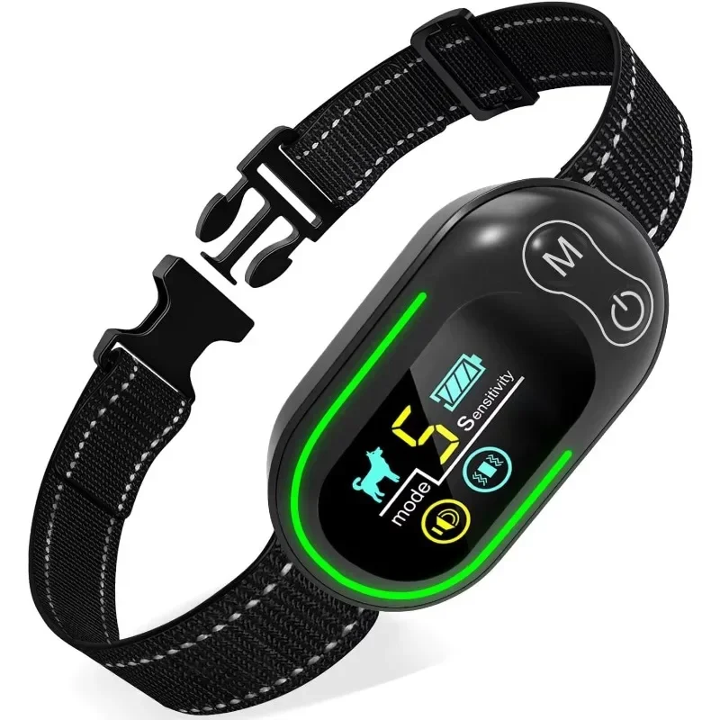 

Shock-free smart dog anti-bark collar Vibration anti-bark collar with full-color screen magnetic charging