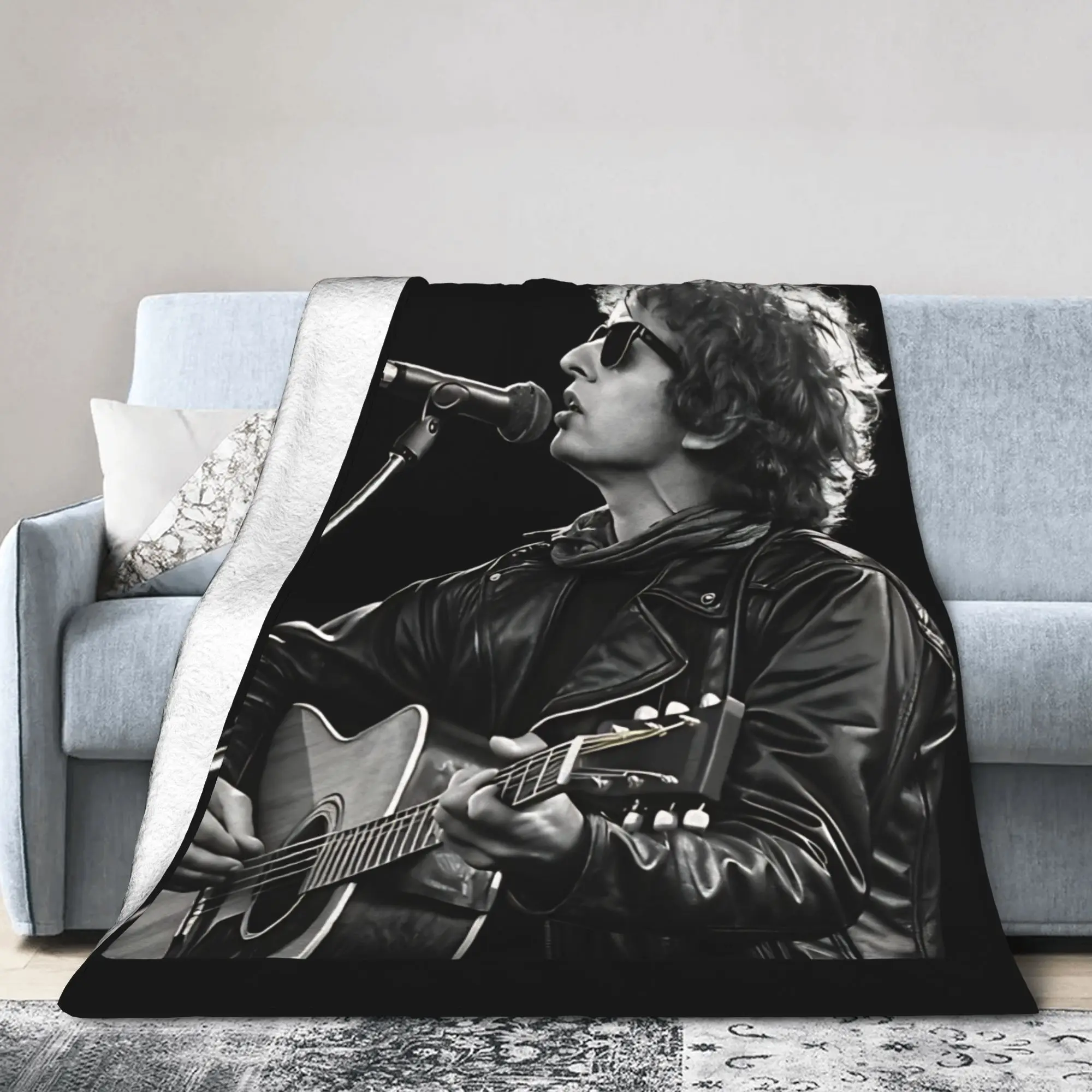 Bobs Dylans Singer Blanket  Flannel Throw Blankets Bedding Couch Personalised Soft Warm Bedspreads