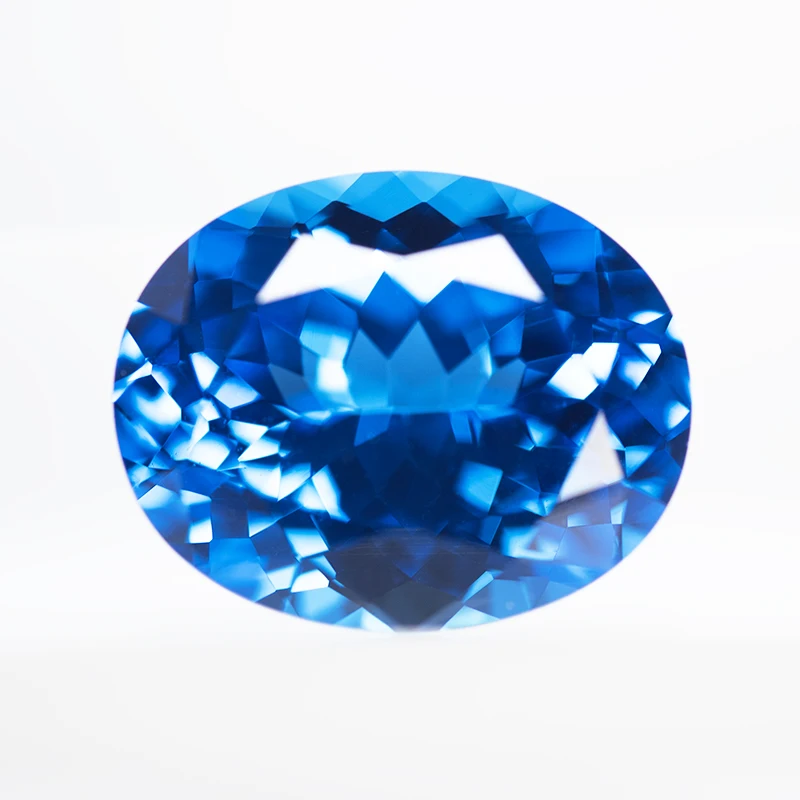 

Lab Grown Cobalt Spinel Oval Shaped Extremely Shiny Quality DIY Charms Ring Necklace Earrings Main Materials with Certificate