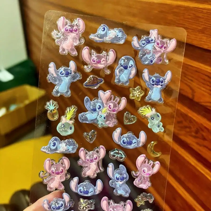 2025 Disney Toy Story Nick Wilde Stitch 3D pegatinas de gelatina sólida chica Diy funda de teléfono cámara Ipad pegatina decorativa juguetes de recompensa