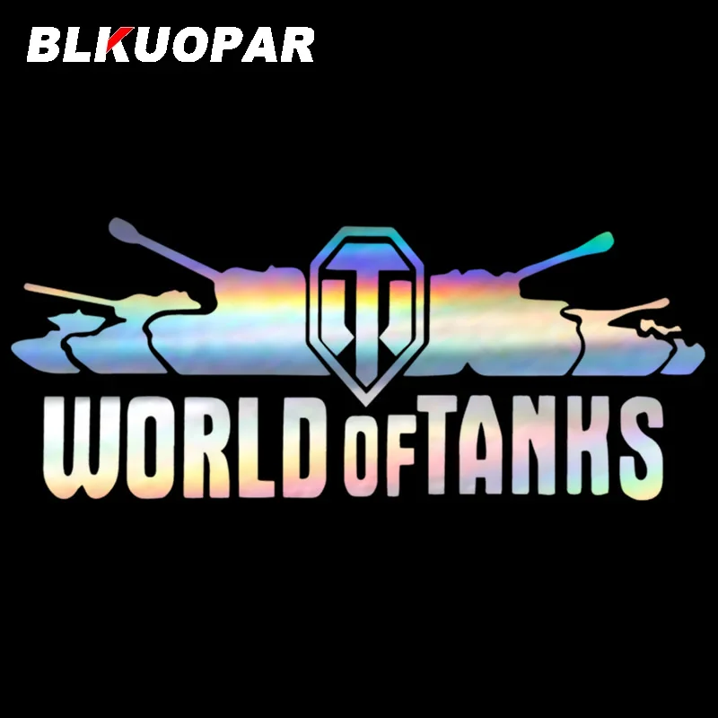 

BLKUOPAR для WORLD OF TANKS, автомобильные наклейки, солнцезащитный крем, креативные лазерные наклейки, простые высечки, декор для доски для серфинга, Стайлинг автомобиля