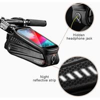 Bike Bag, 2 in 1, Bike Bag and Bike Phone Case, Bike Phone Handlebar Bag Holder, Waterproof Cycling Accessories with Touch Screen for Phones. Gift for Cyclist.