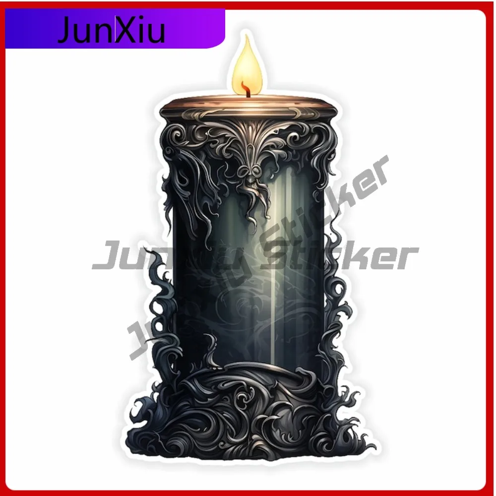 

Gothic Candle Holder Decals Waterproof Vinyl Stickers Camping Car Decoration Camper Decals Outdoor Custom V125 Motorcycle Sticke