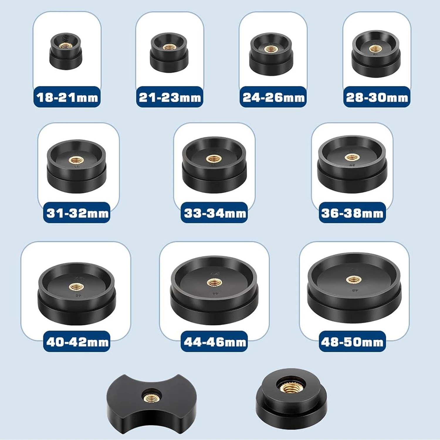 Professional Watch Back Case Press Tool For Close Watches With 12 Mould Sizes Back Cover Press Watch Presser Repair Tools kit