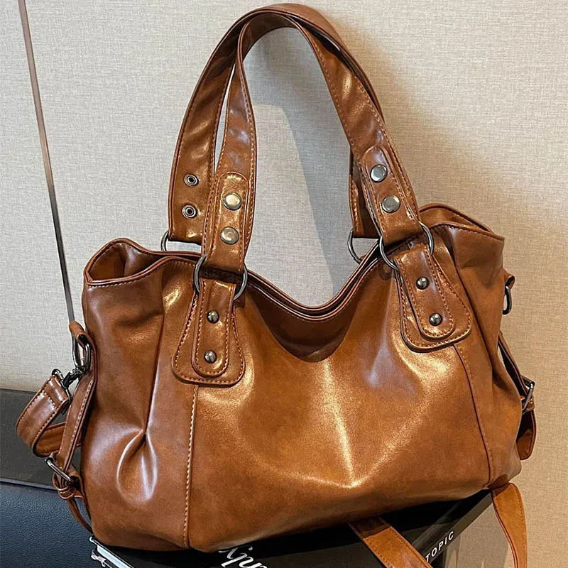 Woven Pattern Lightweight Large Capacity Handbag 2026 Light Luxury Retro Tote Bags Minimally Textured Tote Bag