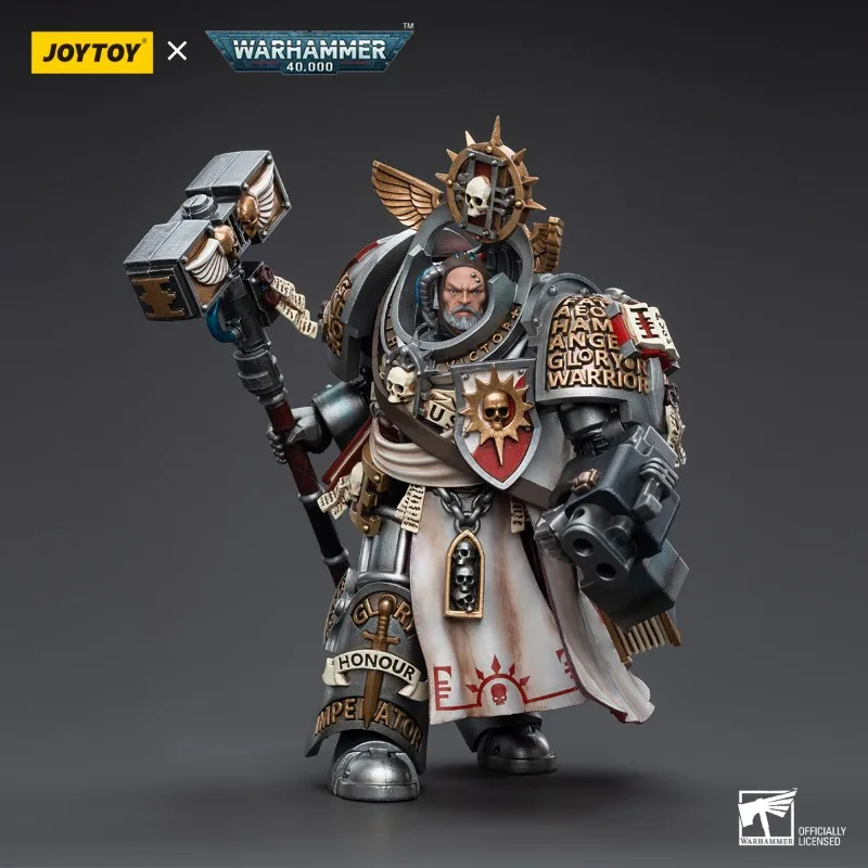 YTOY-Figurine d'action Warhammer 40K, chevaliers gris, grand maître Voldus, soldat militaire, modèle de jouet, cadeaux de collection, 1/18