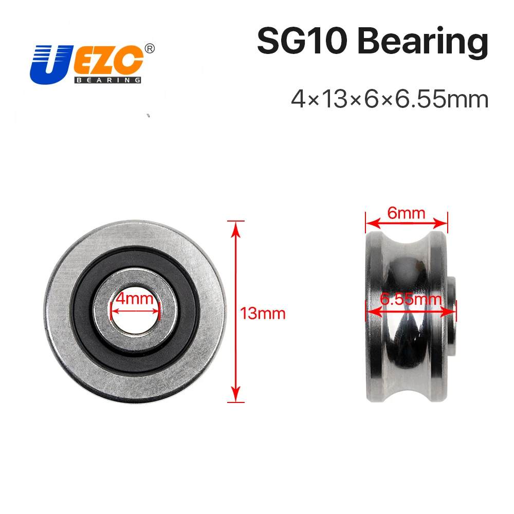 5 pcs Bearings SG10 SG15 SG20 SG25 Groove Ball Bearings for CO2 Laser Engraving Cutting Machine