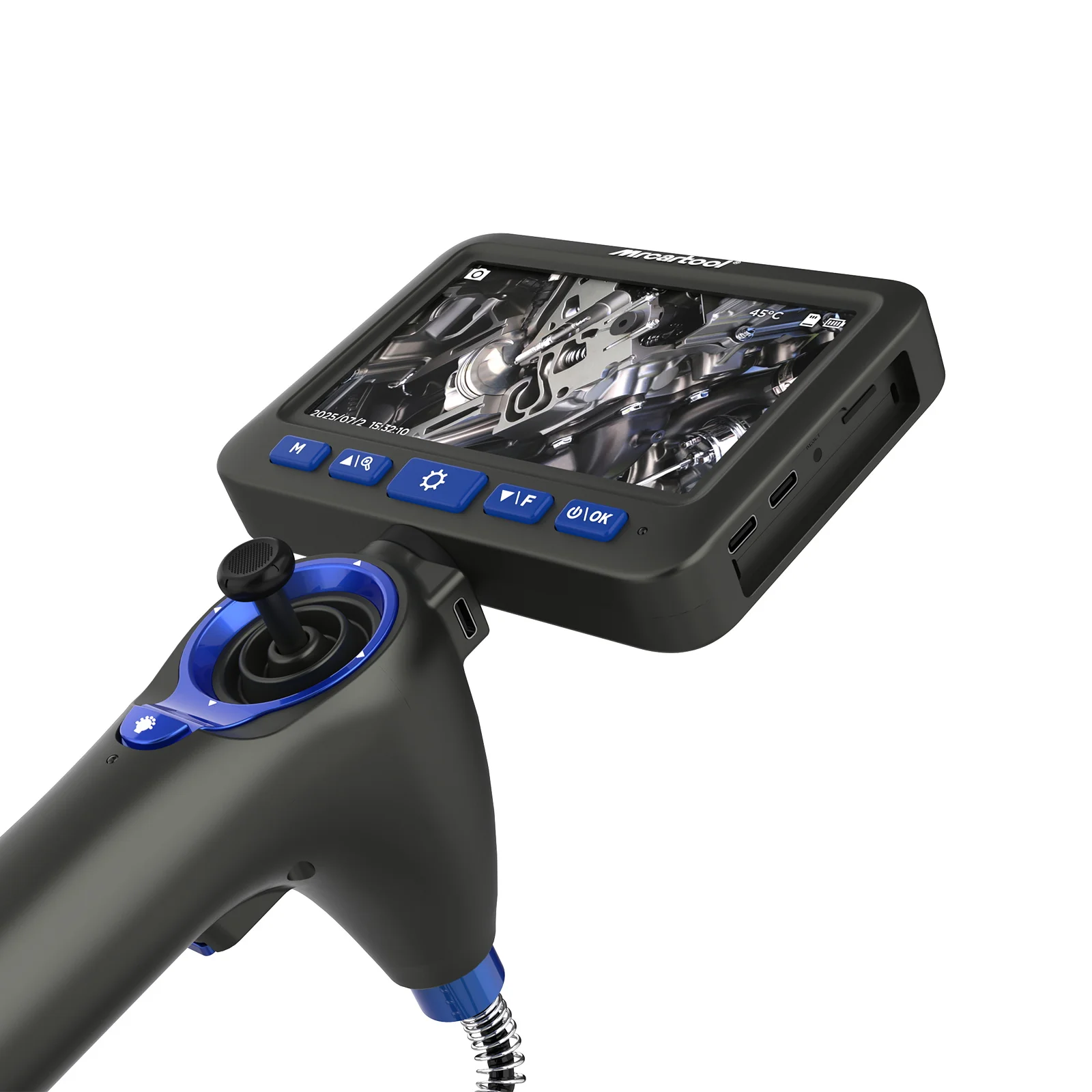 MRCARTOOL N180 Endoskopkamera 360° °   Vierwege-Artikulation, IP67, wasserdichte LED-Beleuchtung, industrielles Rohr-Endoskop