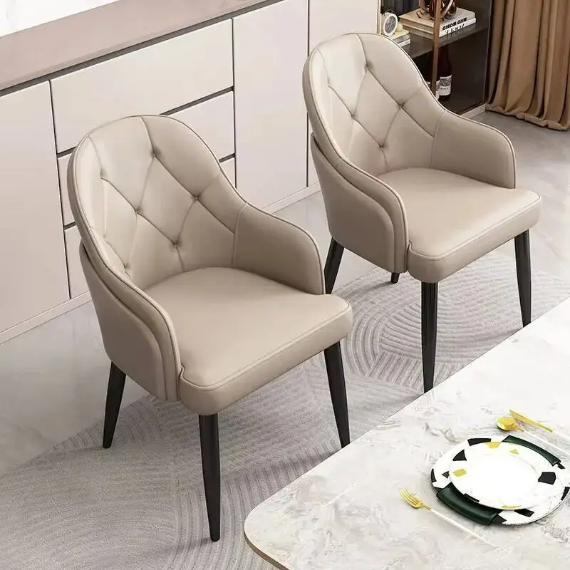 

Premium Dining Chair Comfy Glamour Minimalist Comfortable Fashionable Chair Large Nordic Sedie Sala Da Pranzo Kitchen Furniture