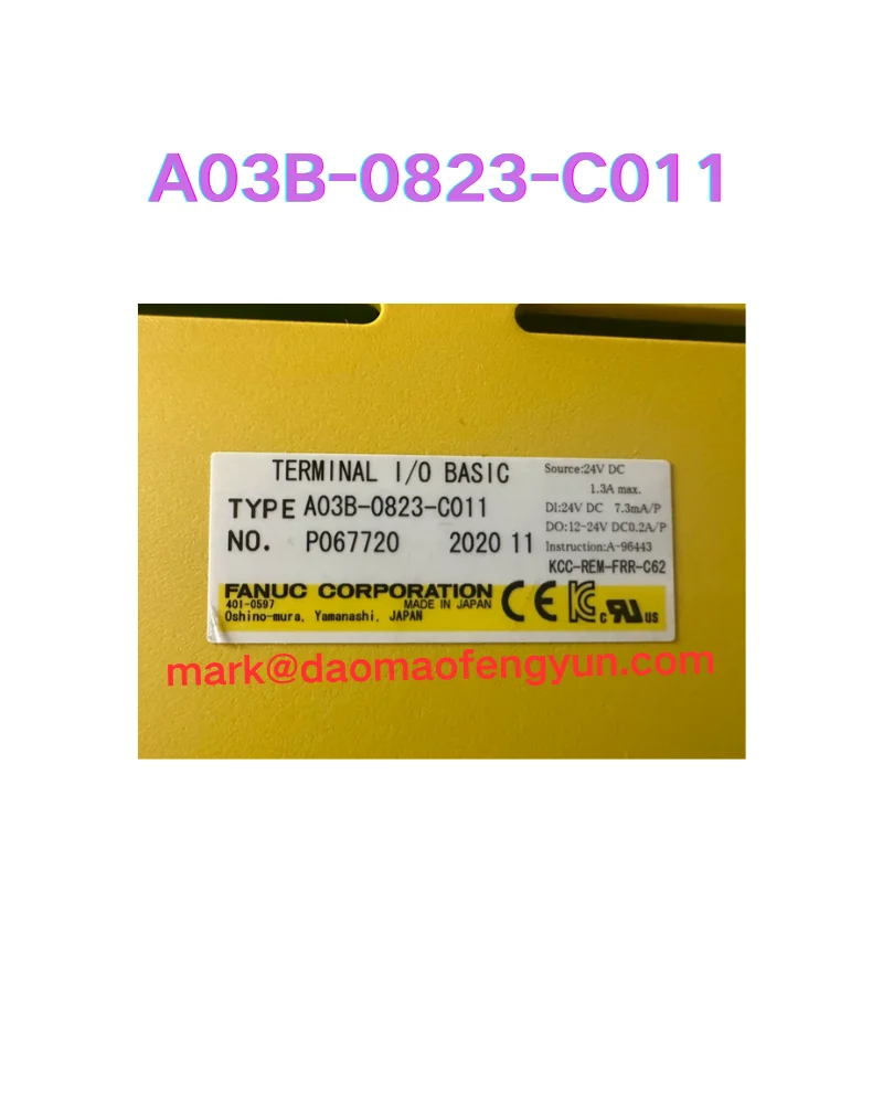 

A03B-0823-C011 Б/у модуль ввода-вывода протестирован нормально