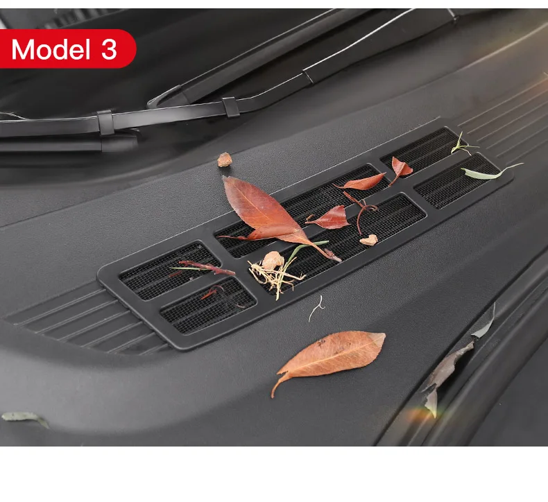 For Tesla Model 3 2018-2023 Pre-Highland Accessories Air Intake Cabin Debris Filter Air inlet Vent Grill Covers Mesh Sheild view 6