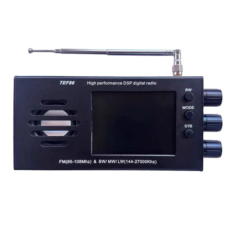 BOFO TEF86 Rádio digital DSP de alto desempenho 65-108MHz FM e 144-27000KHz SW/MW/LW com display LCD de 3,2 polegadas