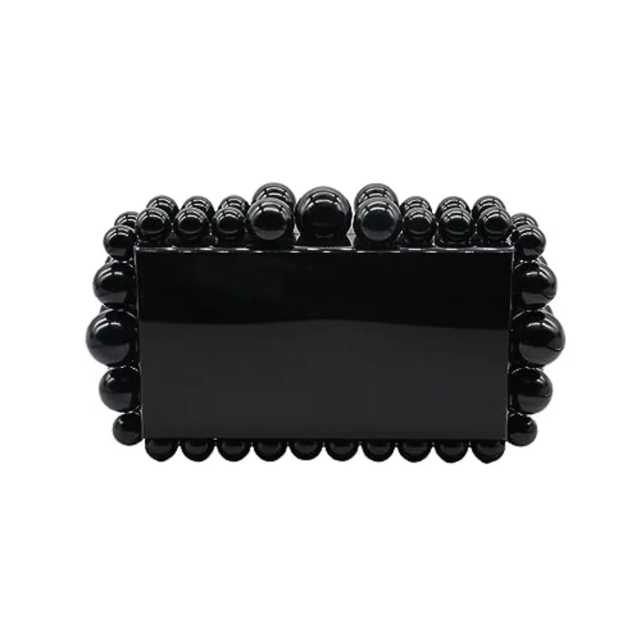 Women Acrylic Evening Clutch Box Purse Marble Handbag for Wedding Cocktail Party Banquet