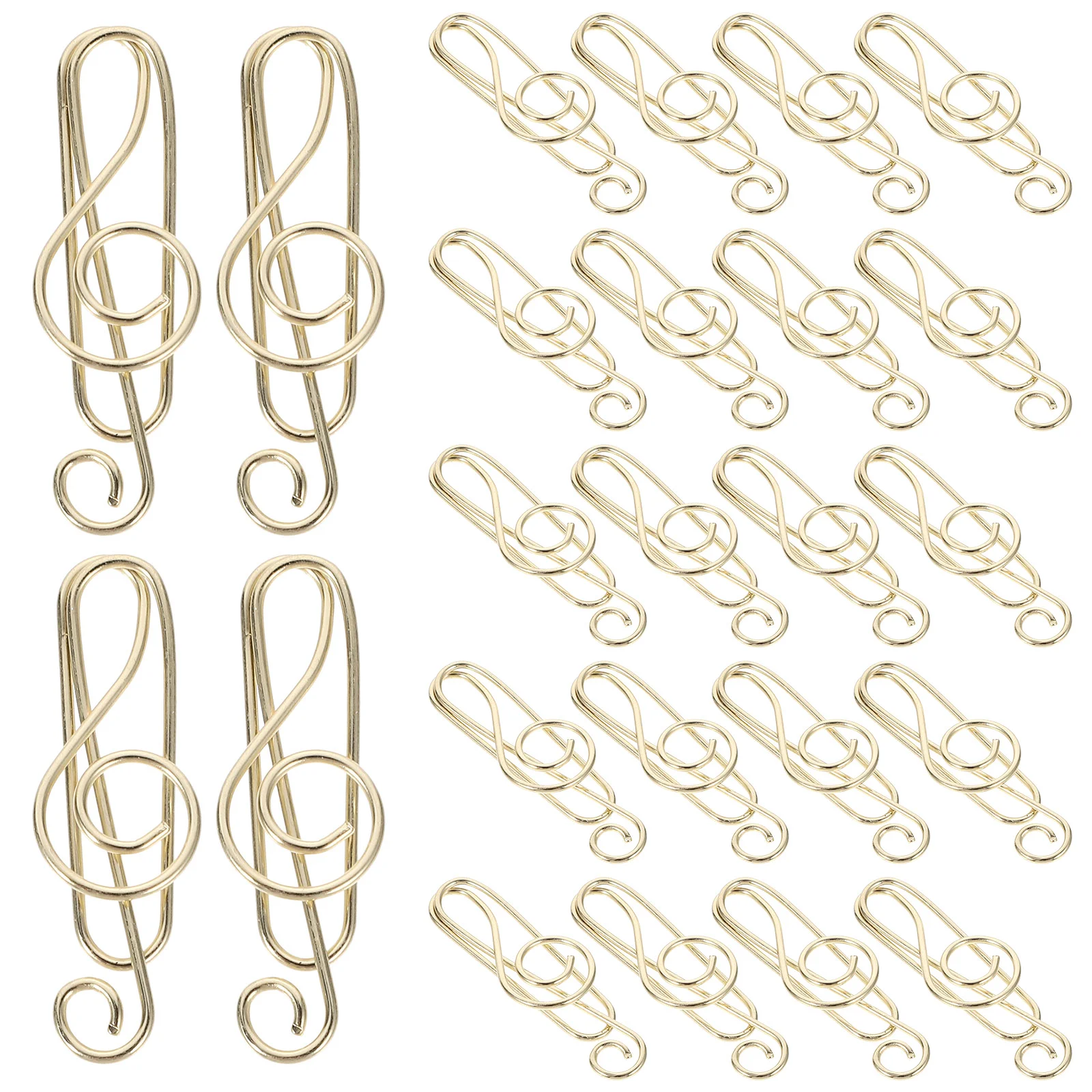 50 Pcs Gift Musical Note Shaped Paper Clip Bookmark Paperclips Cross Carbon Steel School Supplies