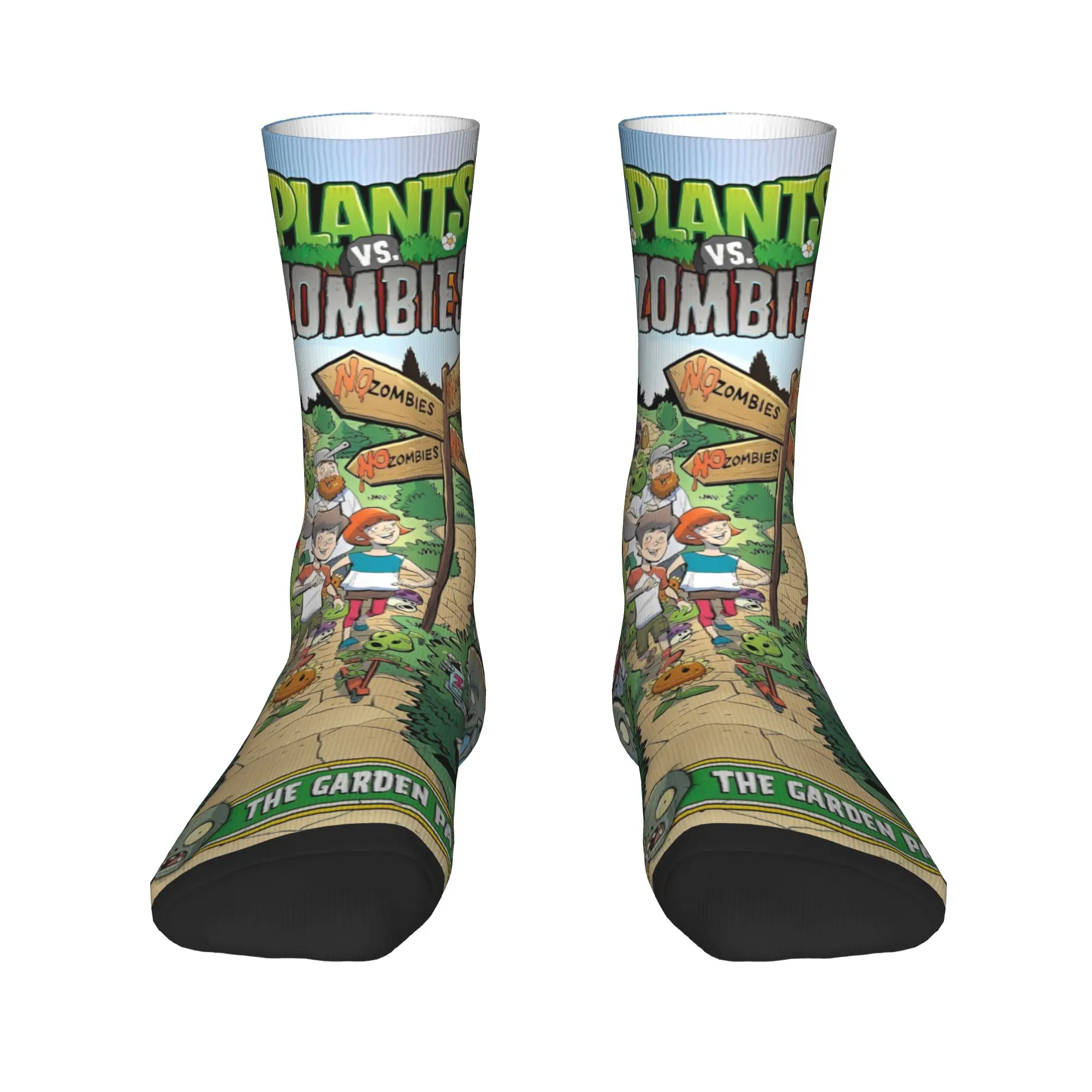 لعبة P-Plants-vs-Zombie جوارب الكبار الرجال الجوارب متوسطة لينة جوارب بأشكال مضحكة الشتاء تشغيل الرياضة المضادة للانزلاق الجرافيك الجوارب #2