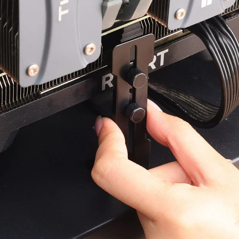 Porta scheda grafica per computer regolabile Telaio di supporto portatile per scheda grafica in acciaio inossidabile per accessorio porta custodia per PC desktop