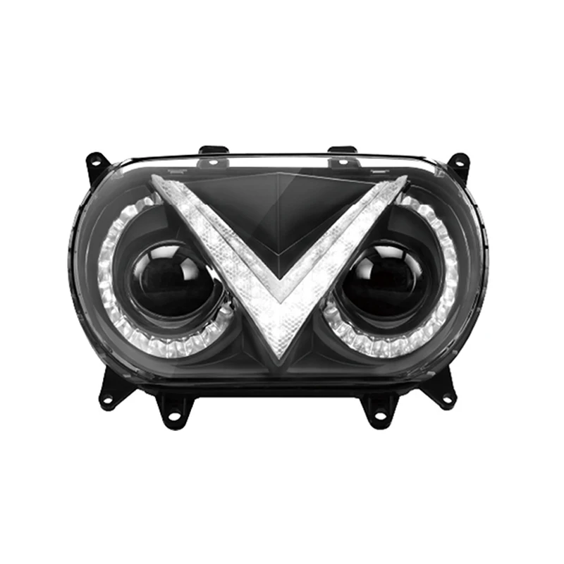 for Haarley Davidson 2015+ Road Glide Limited LED Headlamp Front Motorcycle Headlight 12V New Plastic Aluminum Black CHD04