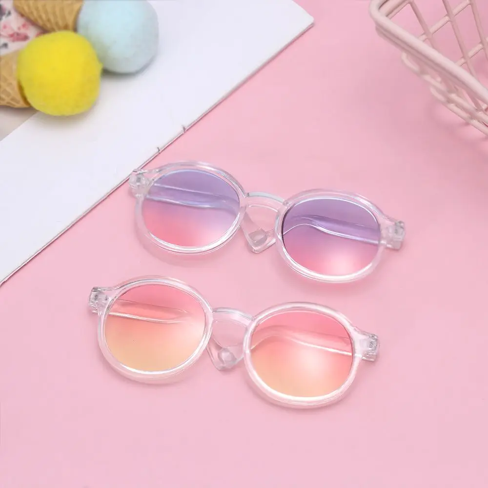 1PCS 9cm Cute Doll Round Glasses Accessories As Fit Plush Toys Dolls Glasses Toys Changing Clothes Game DIY