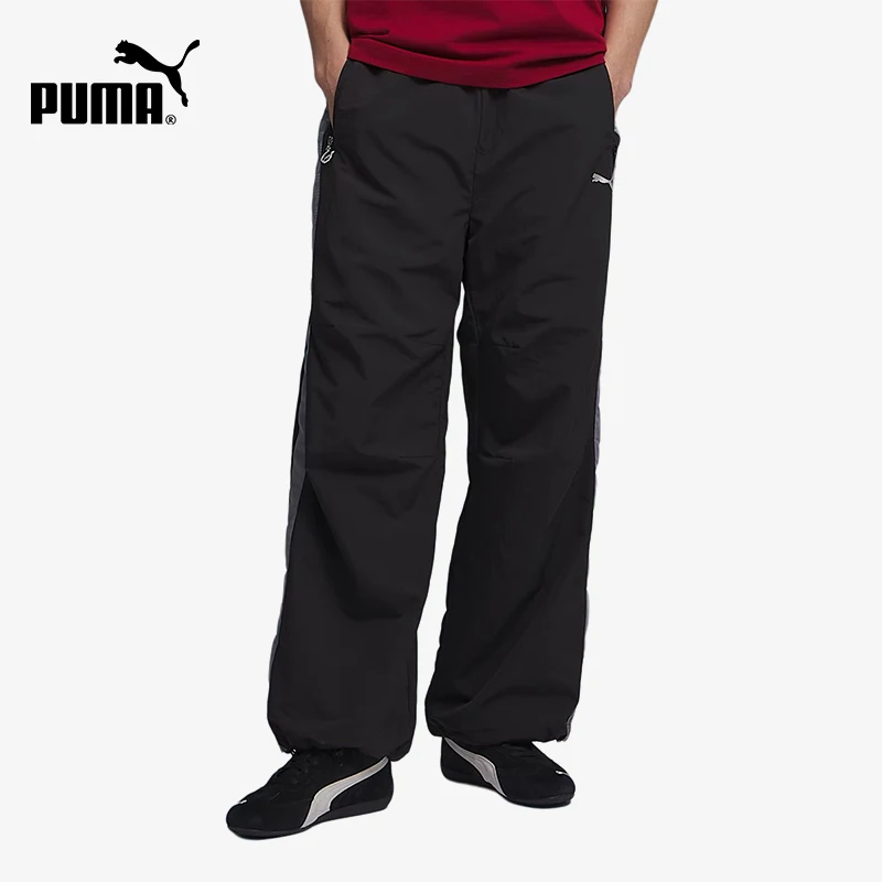 Puma genuine men's and women's windproof loose strap waterproof warm casual pants 636083-01