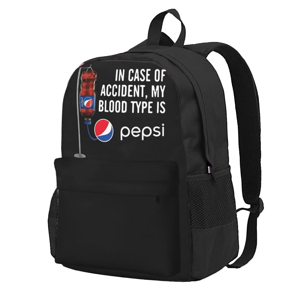 في حالة حادث، نوع بلدي هو - حقائب ظهر بيبسي للأولاد والبنات، حقيبة كتب ذات سعة كبيرة، حقائب مدرسية للكمبيوتر المحمول، حقيبة كتف #4