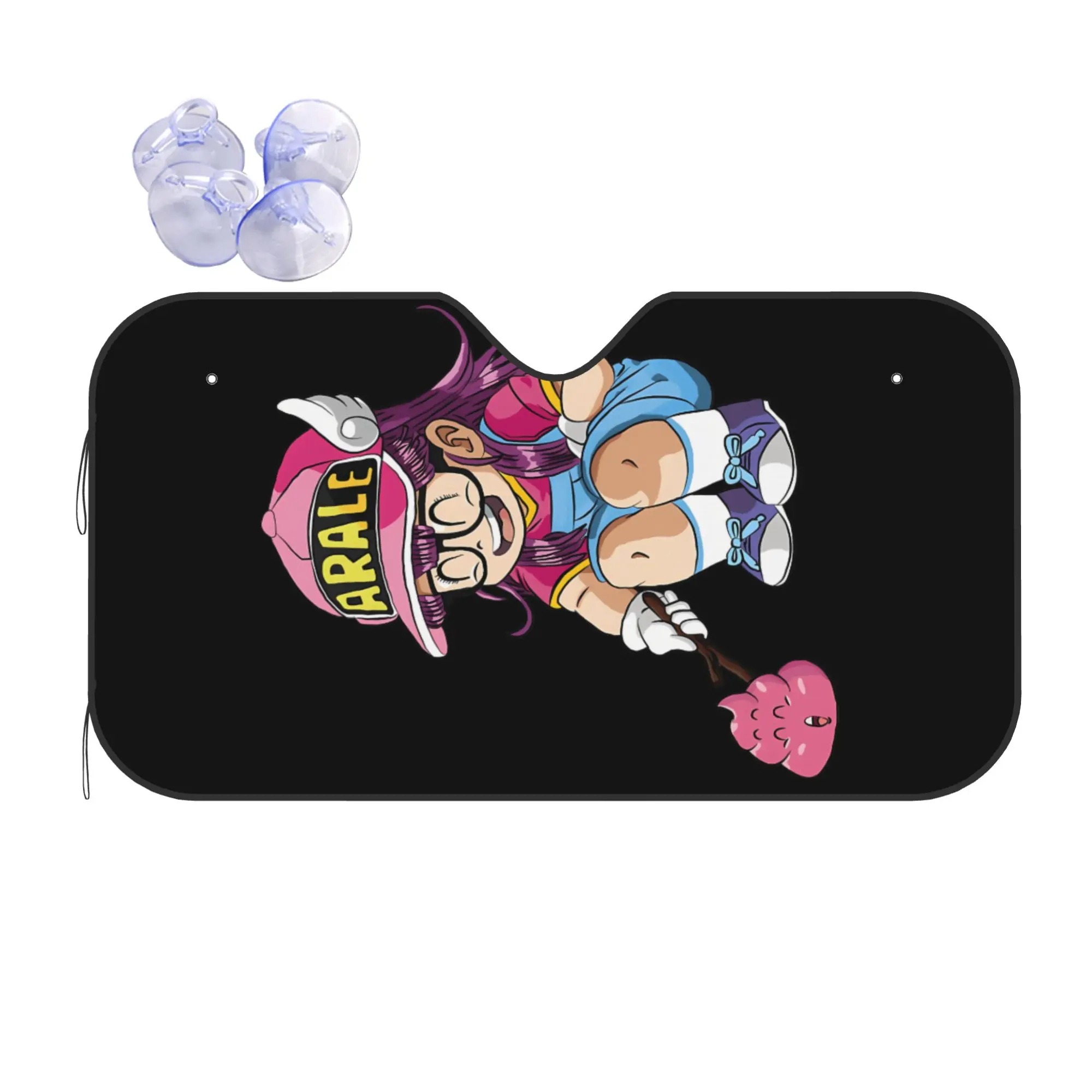 Солнцезащитный экран для лобового стекла автомобиля Arare Arale Purple Dr Slump, солнцезащитный отражатель, защитный козырек, экран-накидка на лобовое стекло автомобиля.